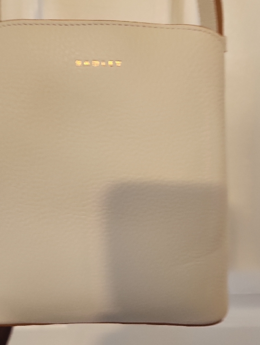 RADLEY LONDON White Crossbody Bag with Tan Trim - Picture 7 of 7